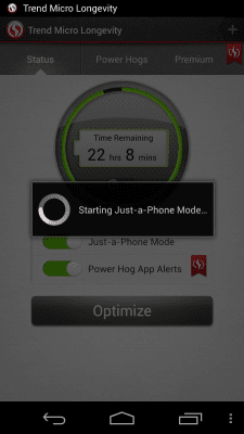 Screenshot of the application Longevity - Battery Saver - #5