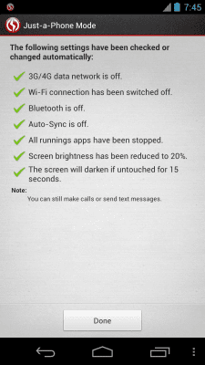 Screenshot of the application Longevity - Battery Saver - #6