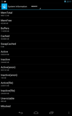 Screenshot of the application System Information - DEVICE - #2