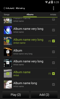Screenshot of the application Carbo skin for NRG Player - #4
