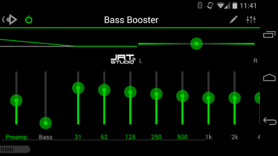 Screenshot of the application Rocket Player Dark Green Theme - #4