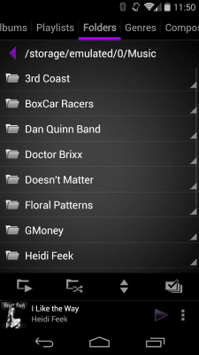Screenshot of the application Rocket Player Classic Purple - #2