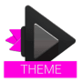 Download Rocket Player Dark Pink Theme