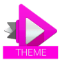 Download Rocket Player Light Pink Theme