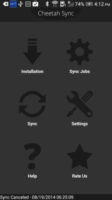 Screenshot of the application Cheetah Sync for Files/Folders - #4