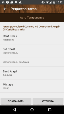 Screenshot of the application Rocket Player Wood theme - #2