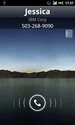 Screenshot of the application Rocket Caller ID CC Theme - #2