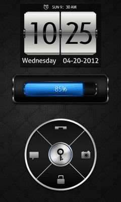 Screenshot of the application Deep Blue GO Locker Theme - #2