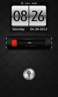Screenshot of the application Deep Blue GO Locker Theme - #5