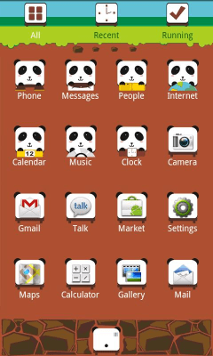 Screenshot of the application K-PANDA Theme GO Launcher EX - #2