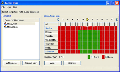 Screenshot of the application Access Boss - #2