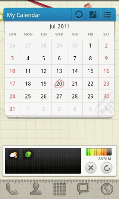 Screenshot of the application Sketch Theme GO Launcher EX - #2