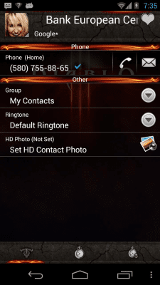 Screenshot of the application RocketDial Diablo3 Alike Theme - #2