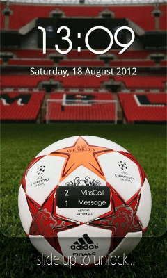 Screenshot of the application Soccer Go Locker Theme - #3