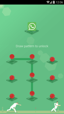 Screenshot of the application AppLock Theme - Cricket - #2