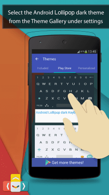 Screenshot of the application aitype Lollipop Keyboard theme - #4