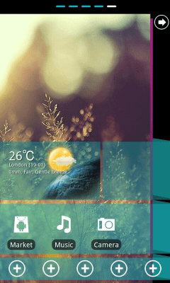 Screenshot of the application WP7blue Theme GO Launcher EX - #3
