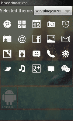 Screenshot of the application WP7blue Theme GO Launcher EX - #6