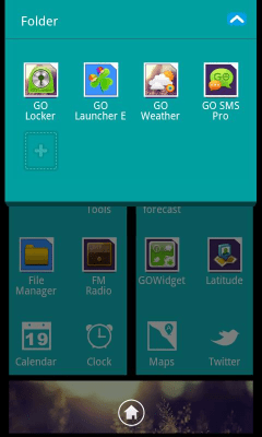 Screenshot of the application WP7blue Theme GO Launcher EX - #8