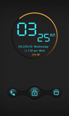 Screenshot of the application Cyrix GO Locker Theme - #2