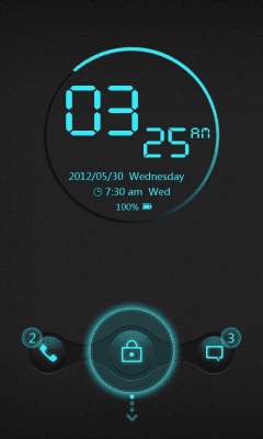 Screenshot of the application Cyrix GO Locker Theme - #3