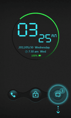 Screenshot of the application Cyrix GO Locker Theme - #4