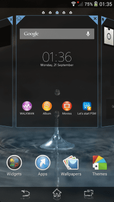 Screenshot of the application Xperia Theme - Blue Water - #3