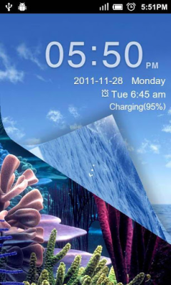 Screenshot of the application GO Locker Under-sea Theme - #2