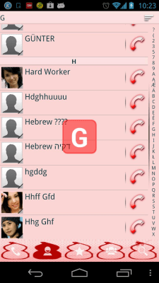 Screenshot of the application RocketDial Theme Fu - #2