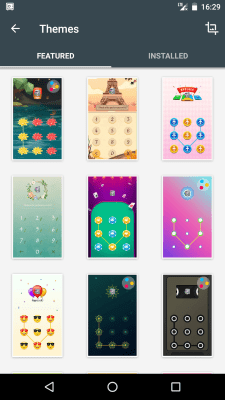 Screenshot of the application AppLock Theme Aurora - #3