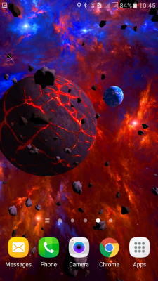 Screenshot of the application Asteroids 3D live wallpaper - #6