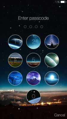 Screenshot of the application Stars live wallpaper locker - #2