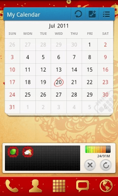 Screenshot of the application Festival Theme GO Launcher EX - #2
