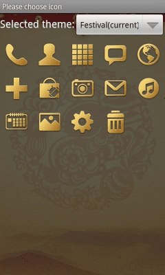 Screenshot of the application Festival Theme GO Launcher EX - #8