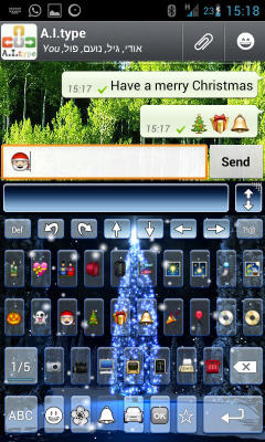 Screenshot of the application A.I.type Xmas 2012 live theme - #2