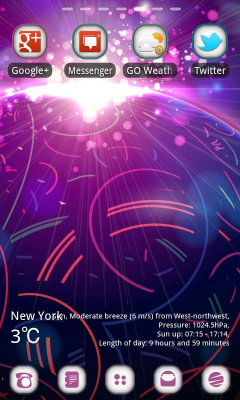 Screenshot of the application WIDE Theme GO Launcher EX - #4