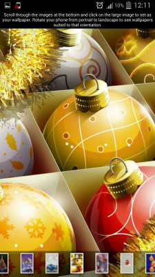 Screenshot of the application Christmas Wallpaper - #7