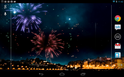 Screenshot of the application KF Fireworks Live Wallpaper - #7
