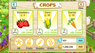 Screenshot of the application History of the farm - #4
