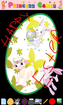 Screenshot of the application Decorating Easter eggs - #3