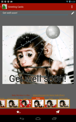 Screenshot of the application Best Greeting Cards HD - #3