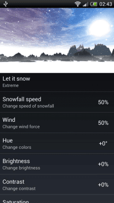 Screenshot of the application Snowfall 360° Free - #4