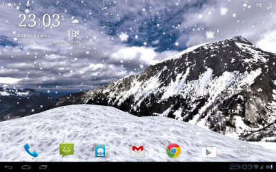 Screenshot of the application Snowfall 360° Free - #10