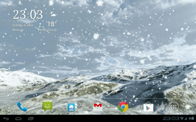 Screenshot of the application Snowfall 360° Free - #11