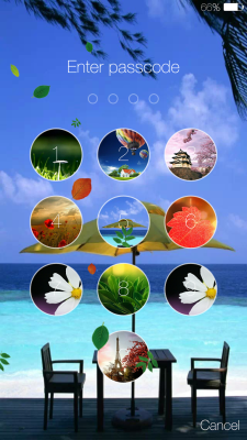 Screenshot of the application Spring live wallpaper lock - #3