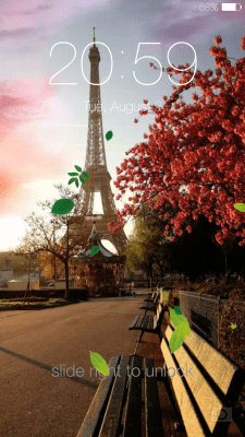 Screenshot of the application Spring live wallpaper lock - #8