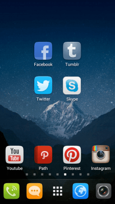 Screenshot of the application GO Launcher EX UI5.0 theme - #2
