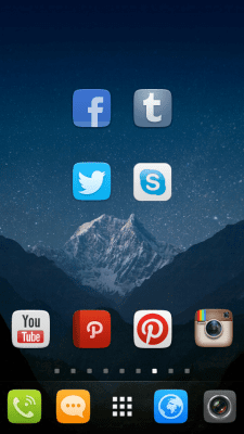Screenshot of the application GO Launcher EX UI5.0 theme - #3