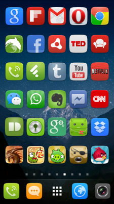 Screenshot of the application GO Launcher EX UI5.0 theme - #8