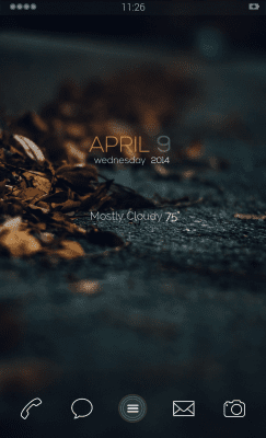 Screenshot of the application MYCOLORSCREEN Dark Autumn Theme - #3